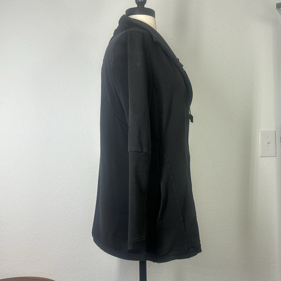 JacketsThe North Face Wrap-Ture Yoga Black Tunic Full Zip Jacket Size size L - Picture 5 of 10